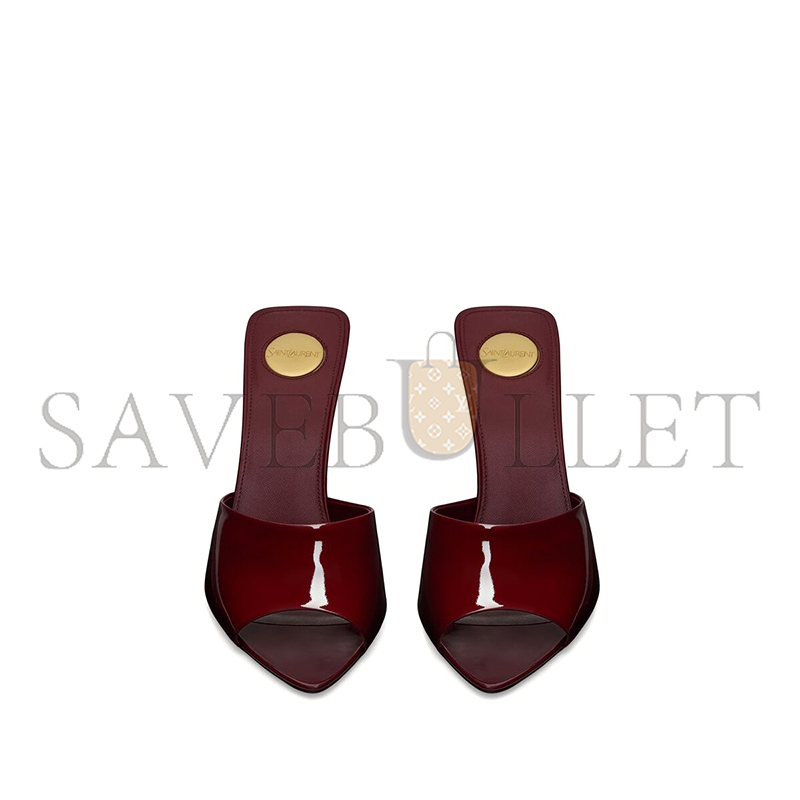 YSL ROMY MULES IN PATENT LEATHER 8066691TV006117